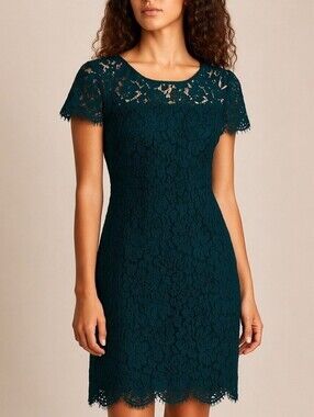 Banana Republic Floral Lace Overlay Dress